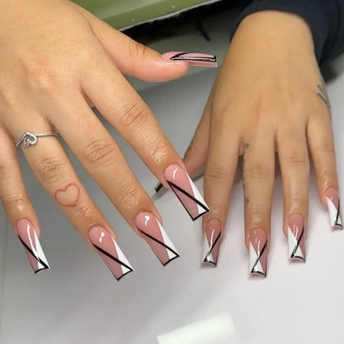  Romantic Red Lips Valentine's Day Press-On Nails cashymart