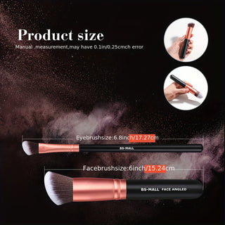  Rose Gold Makeup Brushes with Case cashymart