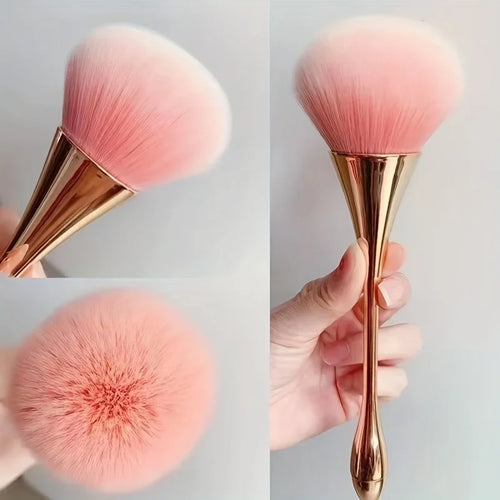  Rose Golden Fan Makeup Brush Set cashymart