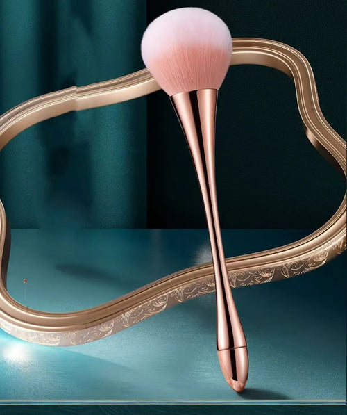  Rose Golden Fan Makeup Brush Set cashymart