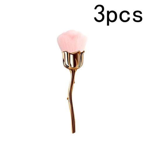  Rose Loose Powder Makeup Brush Set cashymart
