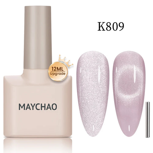 Maychao 12ml Cat Eye Gel Nail Polish Rainbow Effect