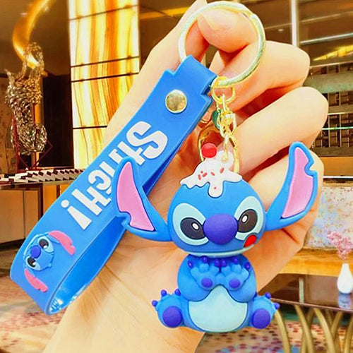 Anime Disney Keychain Mickey Minnie Lilo Stitch