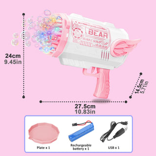  Rocket Bubble Gun with Light-Up cashymart