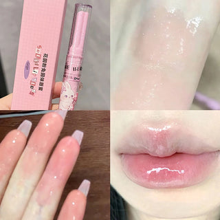  Solid Lip Gloss Gege Bear Garden Pink Rabbit Lip Balm Set cashymart