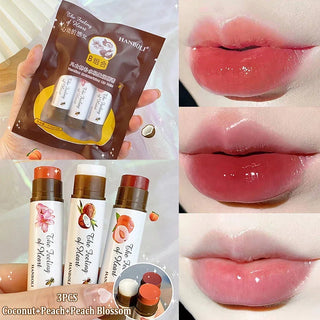  1/3PCS Set Colored Lip Balm Moisturizing Tint Lip Makeup cashymart