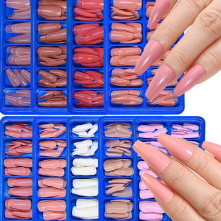  100pcs PINK Artificial Finger Nail Set cashymart