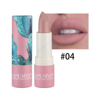  Rose Pink Nude Matte Velvet Lipstick Waterproof Beauty Makeup cashymart