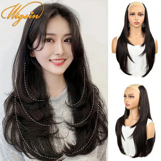  WIGSIN 22 Inch Synthetic V Shaped Hair Extension cashymart