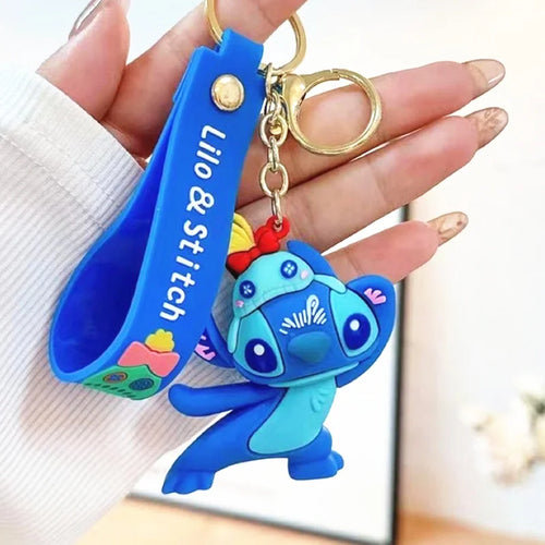 Anime Disney Keychain Mickey Minnie Lilo Stitch