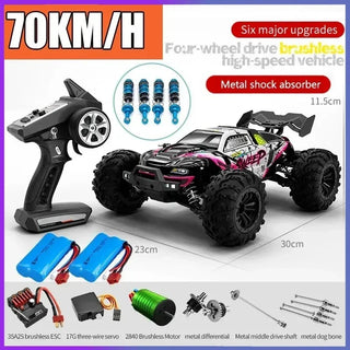  High-Speed 4x4 Remote Control Monster Truck with LED Lights cashymart