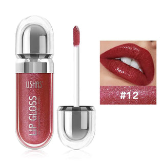  12 Colors Glitter Lip Gloss Long Lasting Diamond Pearlescent cashymart