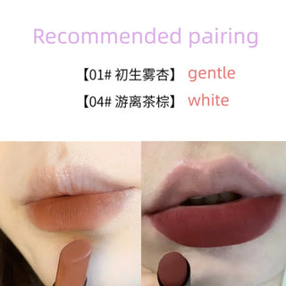  Hot SUSU SKY Matte Lipstick Small Red Tube Nonstick Rose cashymart