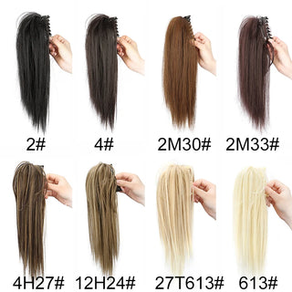  14 Inch Synthetic Straight Ponytail Extension cashymart