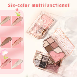  6 Color Blendable Eyeshadow Palette Waterproof cashymart