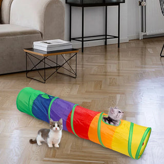  Interactive Foldable Cat Tunnel cashymart