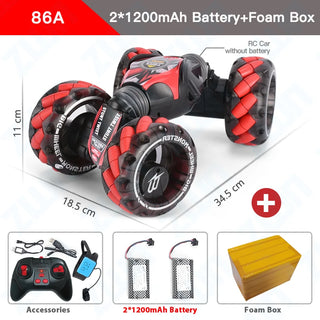  ZWN 1:12 4WD Gesture-Controlled Stunt RC Car with Music & Lights cashymart