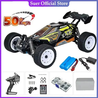  High-Speed 1:16 4WD LED Remote Control Off-Road Monster Truck cashymart