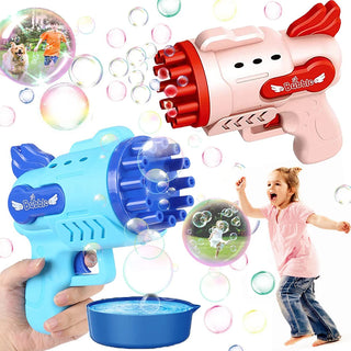  LED Bubble Gun with Safe Foam Toy cashymart