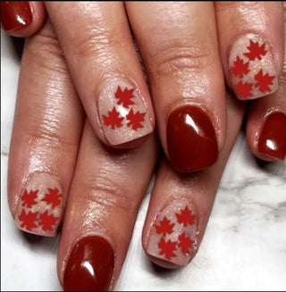  24 Pcs Autumn-Inspired Press-On Nails cashymart