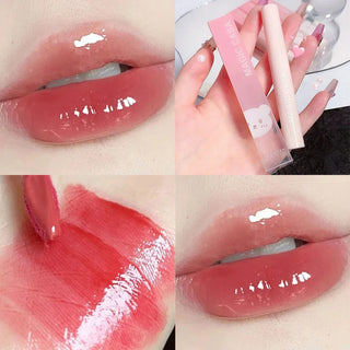  Mirror Water Lip Gloss Lasting Crystal Jelly Glaze Makeup cashymart