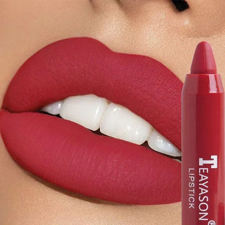  Nude Velvet Matte Lipstick Long Lasting Waterproof Color Rendering Non-stick Cup Lip Glaze Liner Pencil Woman Cosmetics cashymart