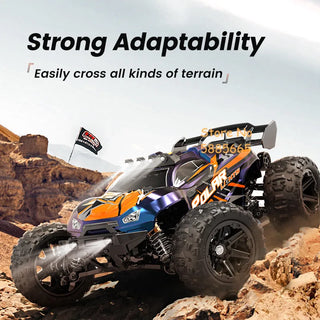  High-Speed 1:14 Brushless RC Off-Road Car with LED Lights & Waterproof Design cashymart