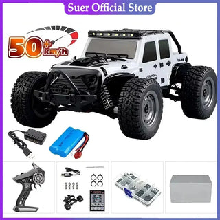  High-Speed 1:16 4WD LED Remote Control Off-Road Monster Truck cashymart