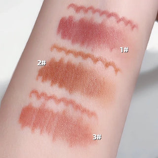  Waterproof Matte Lipliner Pencil with Brush Sexy Nude Brown cashymart