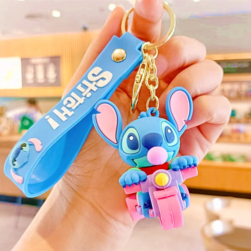 Anime Disney Keychain Mickey Minnie Lilo Stitch