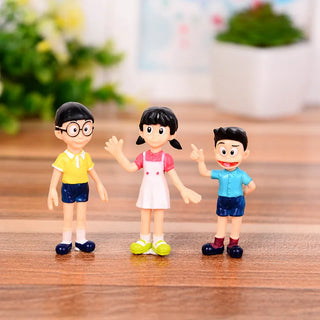  Doraemon Family Portrait PVC Action Figures cashymart