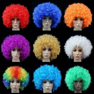 Black Afro Curly Wig for Adults in 10 Colors