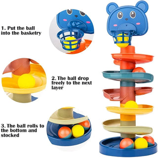  Montessori Rolling Ball Tower cashymart