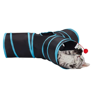  Cat Tunnel with Peek Hole & Toy Ball Fun cashymart