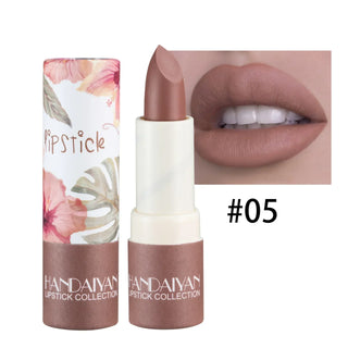  Rose Pink Nude Matte Velvet Lipstick Waterproof Beauty Makeup cashymart