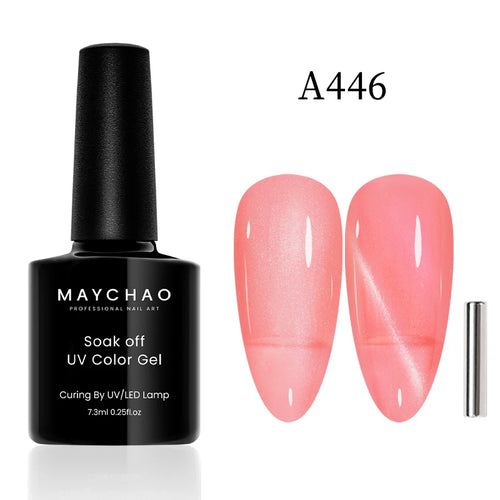 Maychao 12ml Cat Eye Gel Nail Polish Rainbow Effect
