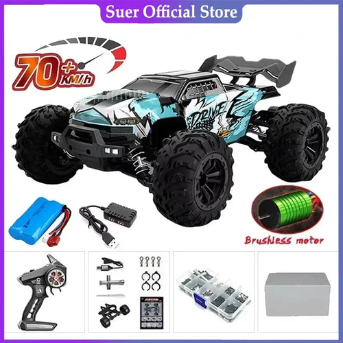 Høyhastighets 1:16 4WD LED Fjernstyrt Offroad Monstertruck