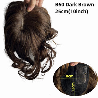  Natural Body Wavy Clip In Human Hair Topper cashymart