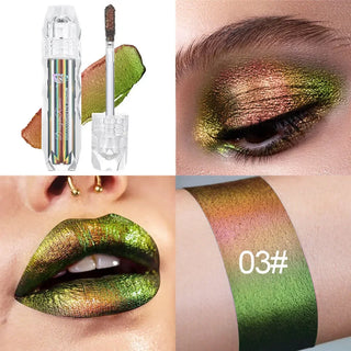  Navy Green Chameleon Glitter Lip & Eye Gloss Stick cashymart