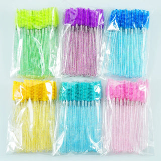  50pcs Eyelash Brush Makeup Tools Set cashymart