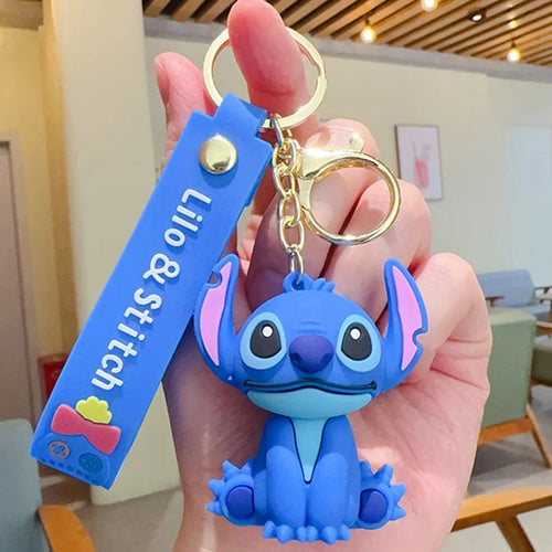 Anime Disney Keychain Mickey Minnie Lilo Stitch