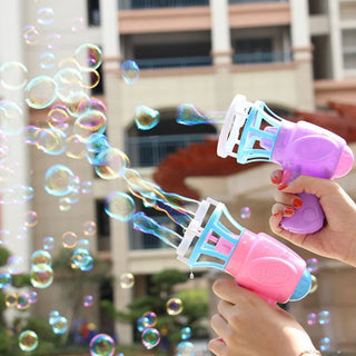  Summer Children's Electric Fan Bubble Gun Machine Water Toys cashymart