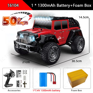  High-Speed 1:16 Brushless 4WD Off-Road RC Truck - 70KM/H Adventure cashymart