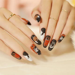  24 Spooktacular Press-On Nails cashymart