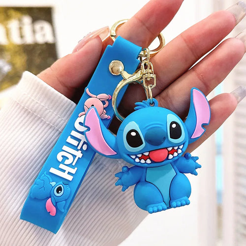 Anime Disney Keychain Mickey Minnie Lilo Stitch