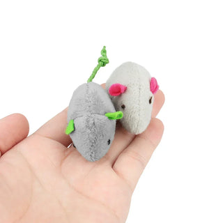  Interactive Catnip-Infused Faux Fur Mouse Toys - 3 to 200 Pcs Pack cashymart