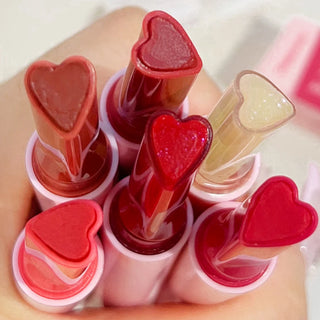  Heart-Shape Jelly Solid Lip Gloss Pen for Shining Juicy Lips cashymart