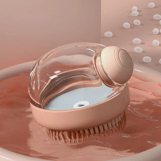 Dog Bath Brush with Shampoo Dispenser