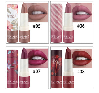  Nude Matte Lipsticks 8 Colors Waterproof Long Lasting Lip Stick cashymart