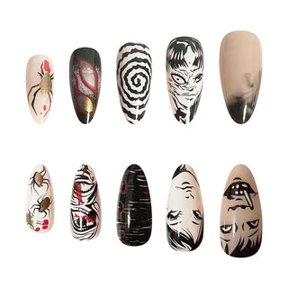  Horror Comic Halloween Press-On Nails cashymart